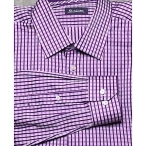 ROBERT GRAHAM Purple Long Sleeve Shirt Size 44/17